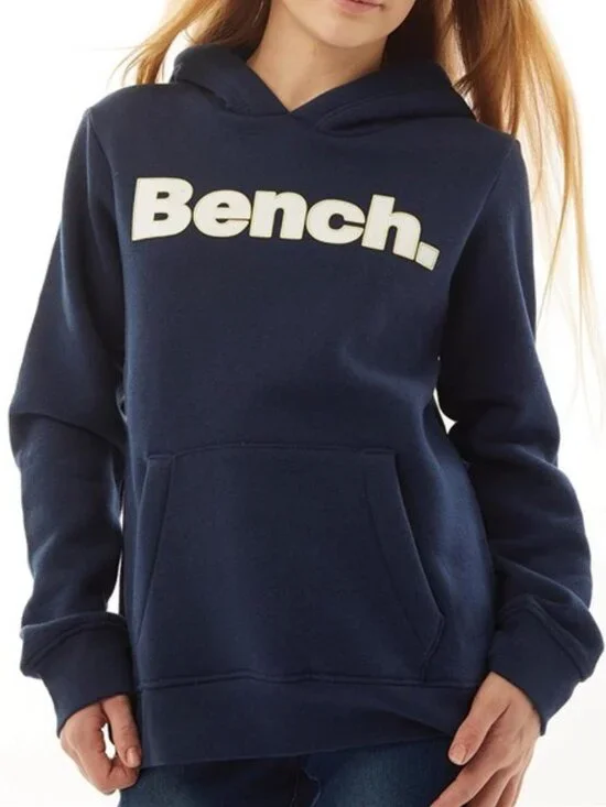Bench Sweatshirt Women's Size XXL Blue 'Bench" Logo Chunky Cozy Hoodie - Picture 2 of 10